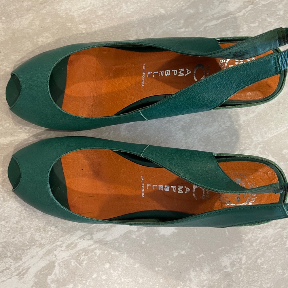Jeffrey Campbell Green Wedge Shoes - Picture 7 of 14